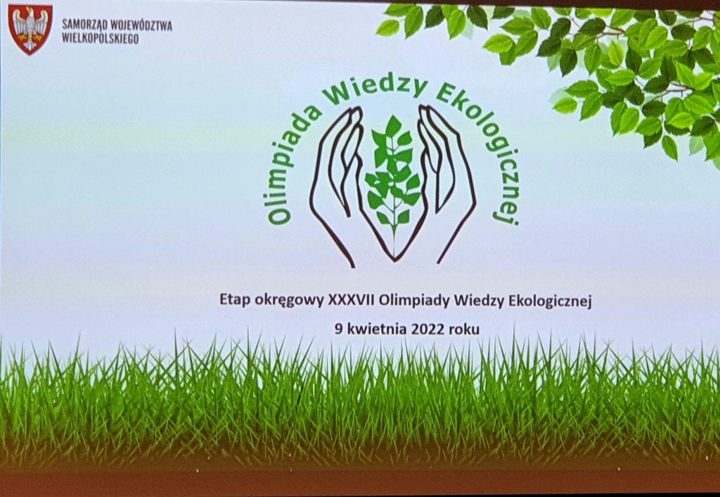 Symbol dłoni Olimpiada Wiedzy Ekologicznej