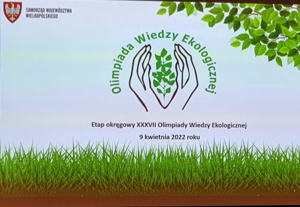 Symbol dłoni Olimpiada Wiedzy Ekologicznej
