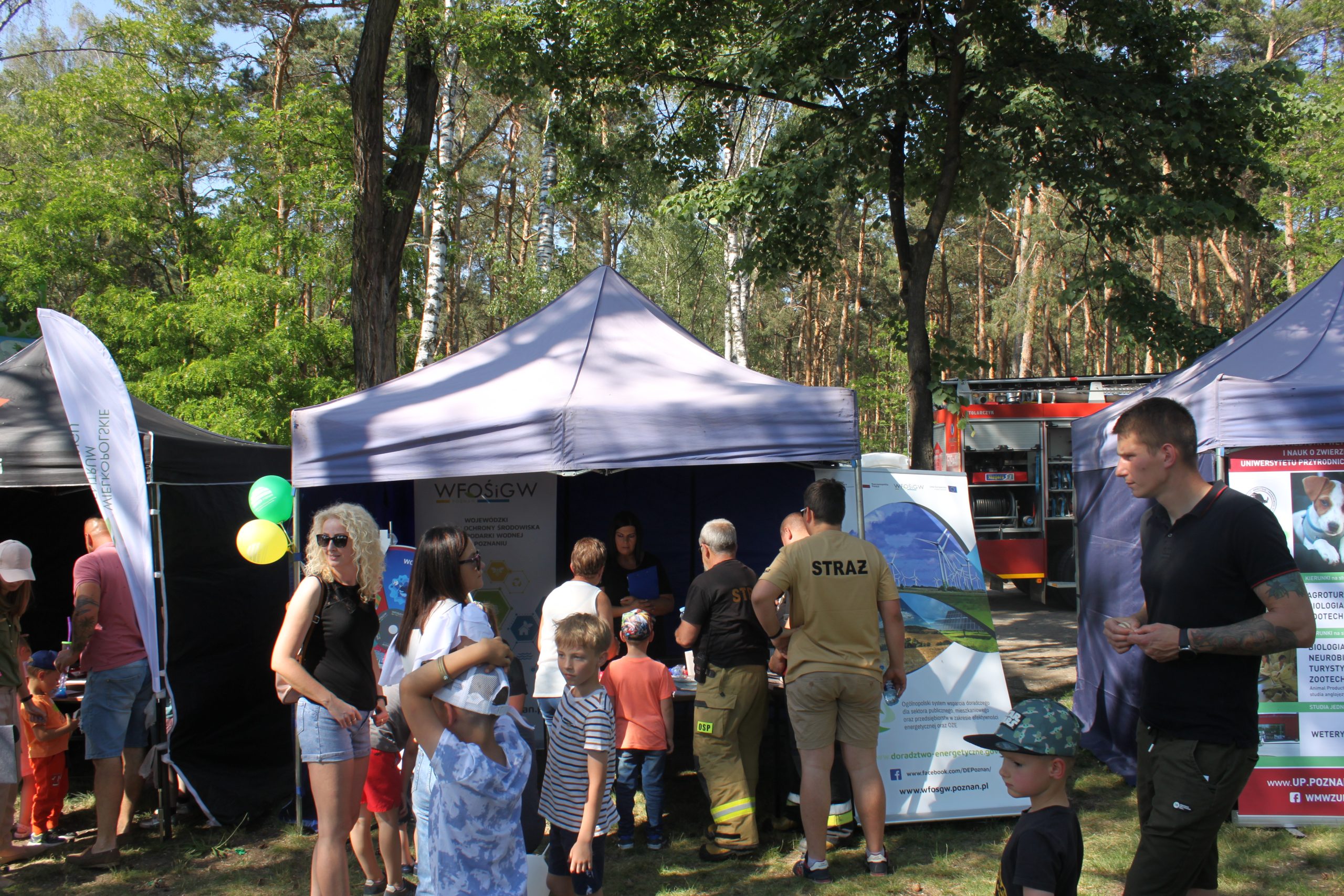 Stoisko podczas pikniku.