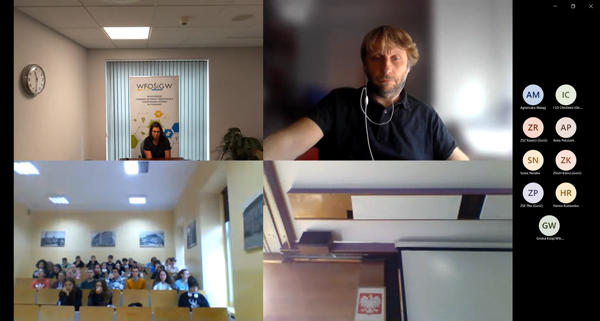 Widok prezentacji multimedialnej.