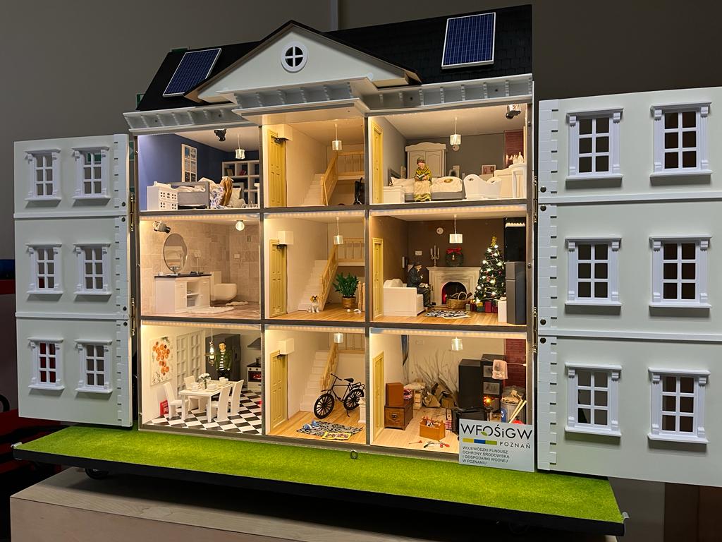 Mobilny symulator Zagrożeń Przeciwpożarowych - model domek jednorozinny.