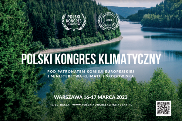 Grafika z zapowiedzą Polskiego Kongresu Klimatycznego