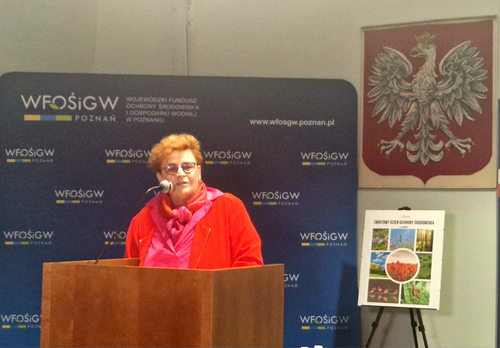 Wystąpienie Prezes Zarządu WFOŚiGW w Poznaniu.