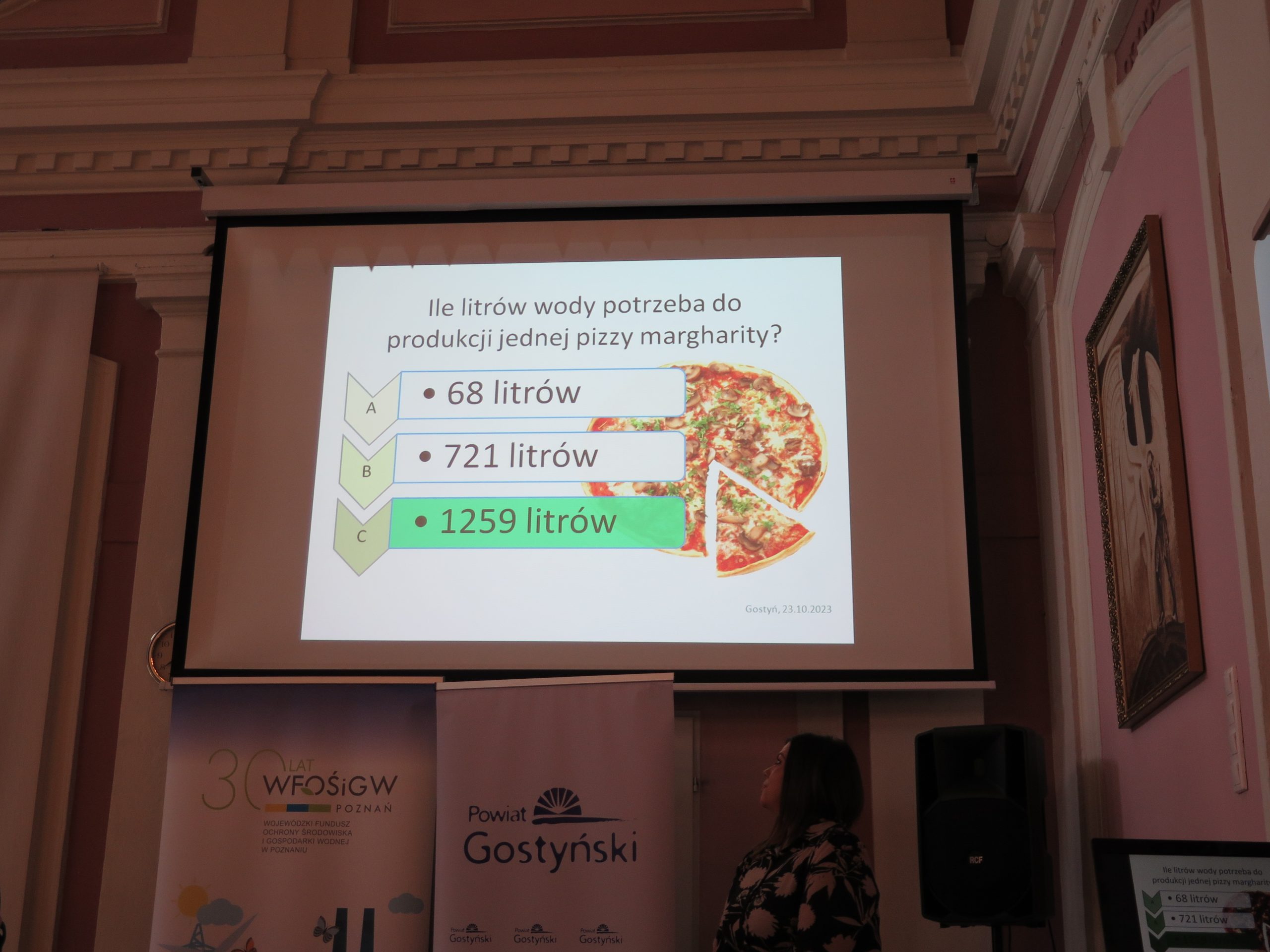 Widok na test o ekologii.