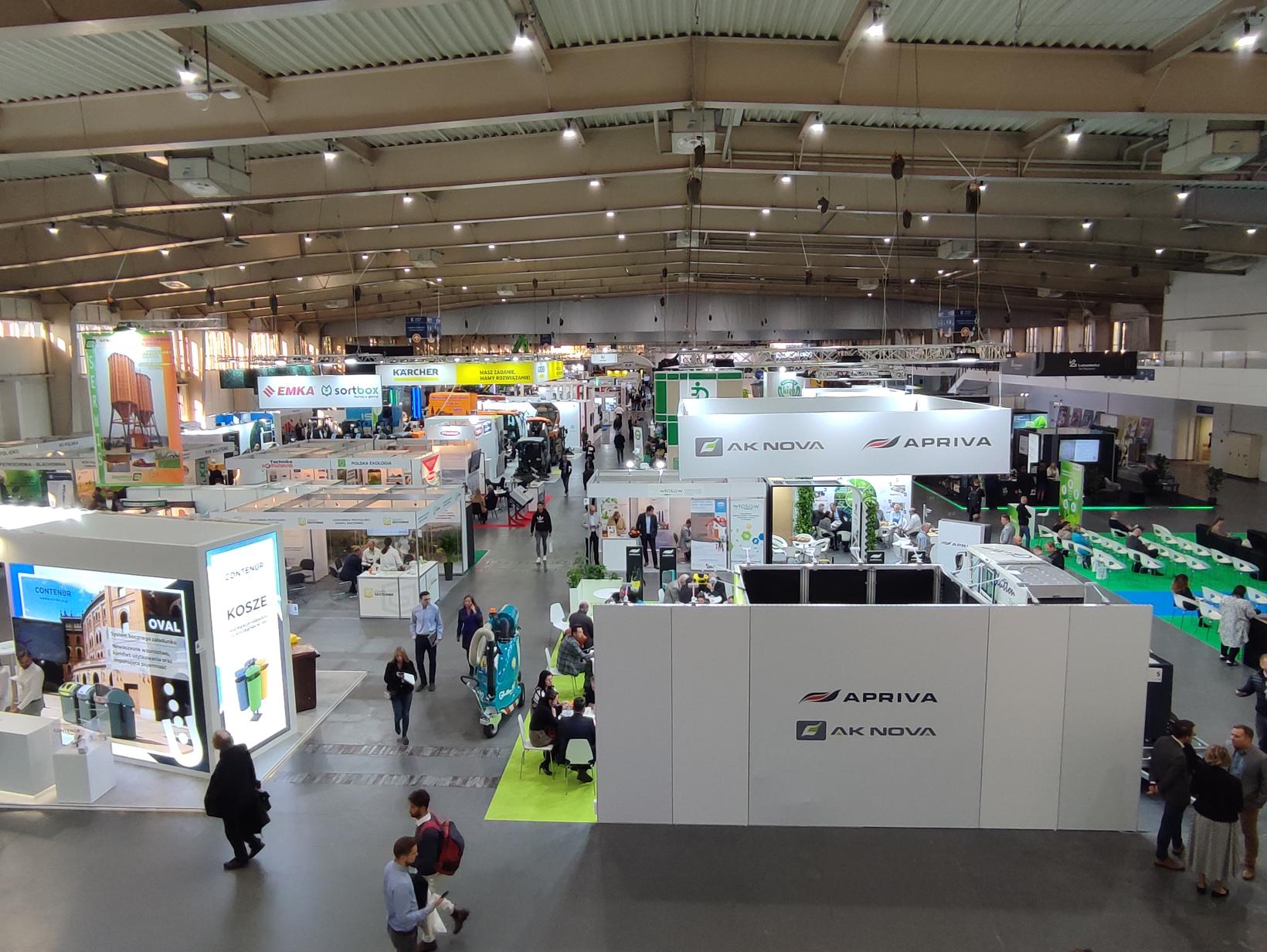 Pawilon i widok na ekspozycje targową