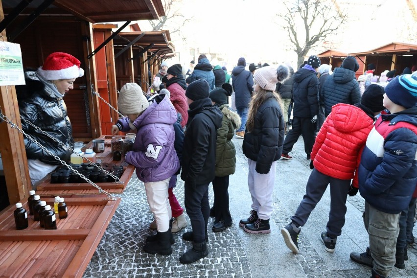 Stoiska podczas ekomiasteczka, które przyjechało do zwycięskiej drużyny.
