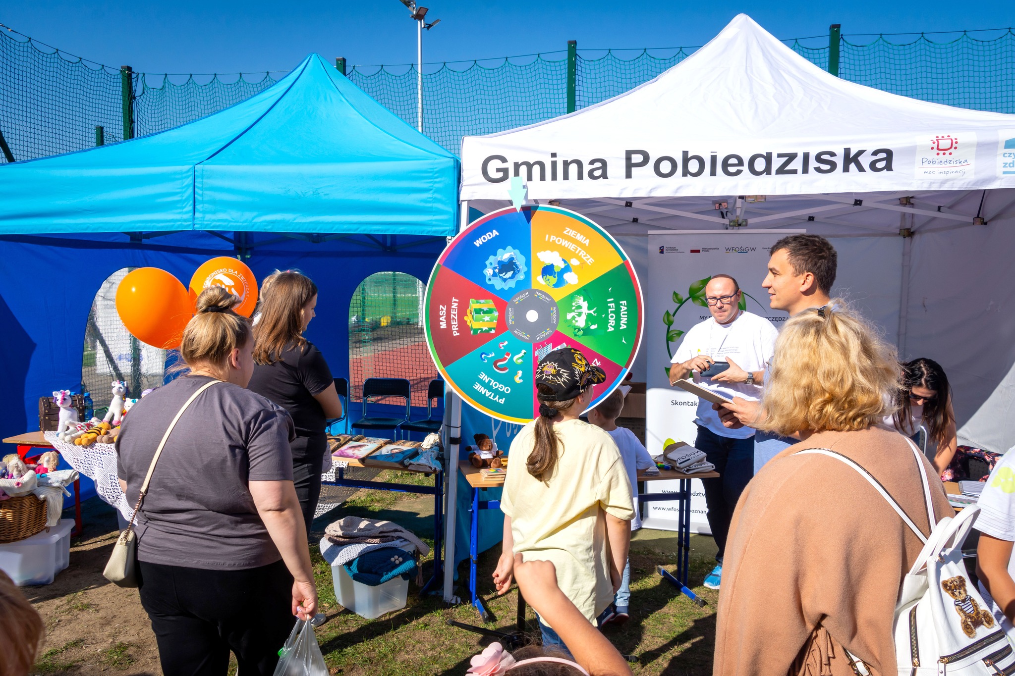 Stoiska podczas festynu