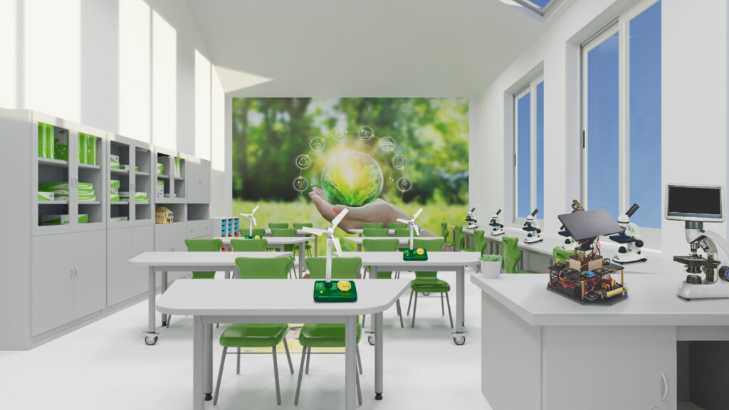 Ekopracownia - przykładowe zdjęcie sali do zajęć z ekologii.