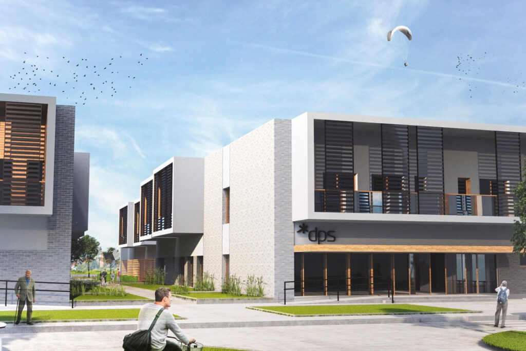 Zdjęcie przedstawia nowoczesny dom pomocy społecznej