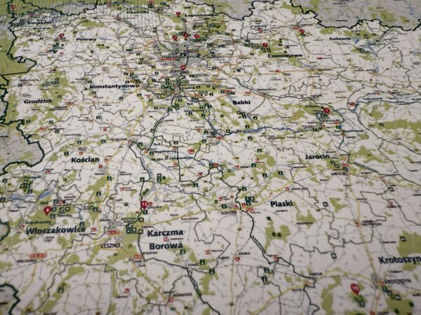 Mapa RDLP w Poznaniu