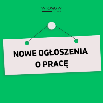 grafika z napisem nowe ogloszenie o prace