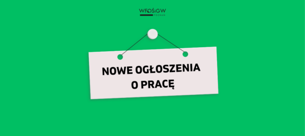 grafika z napisem nowe ogloszenie o prace